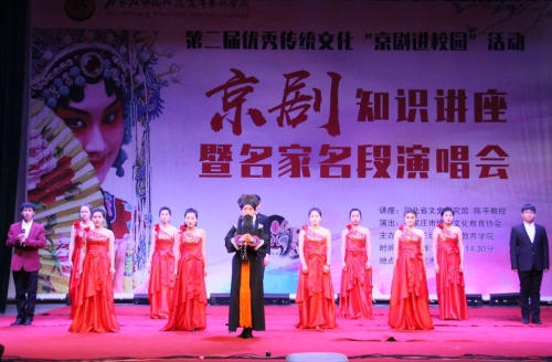 打：宋曉華、楊學(xué)功老師表演傳統(tǒng)京劇《楊門女將》片段